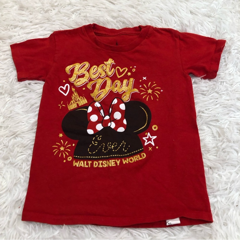 Disney Parks Walt Disney World Minnie Mouse Best Day Ever Girls Size XS